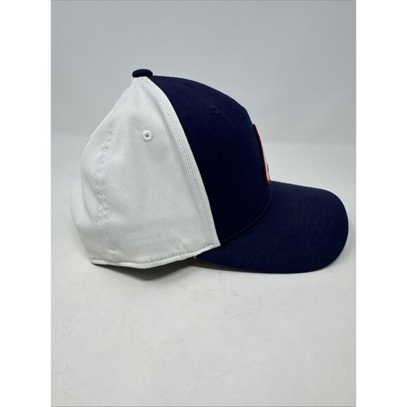 Ping Cap Hat Snapback Mr. Ping Pingman Patch Navy White Flexfit Tech - Picture 2 of 8